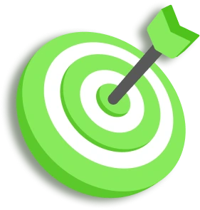 Target with arrow
