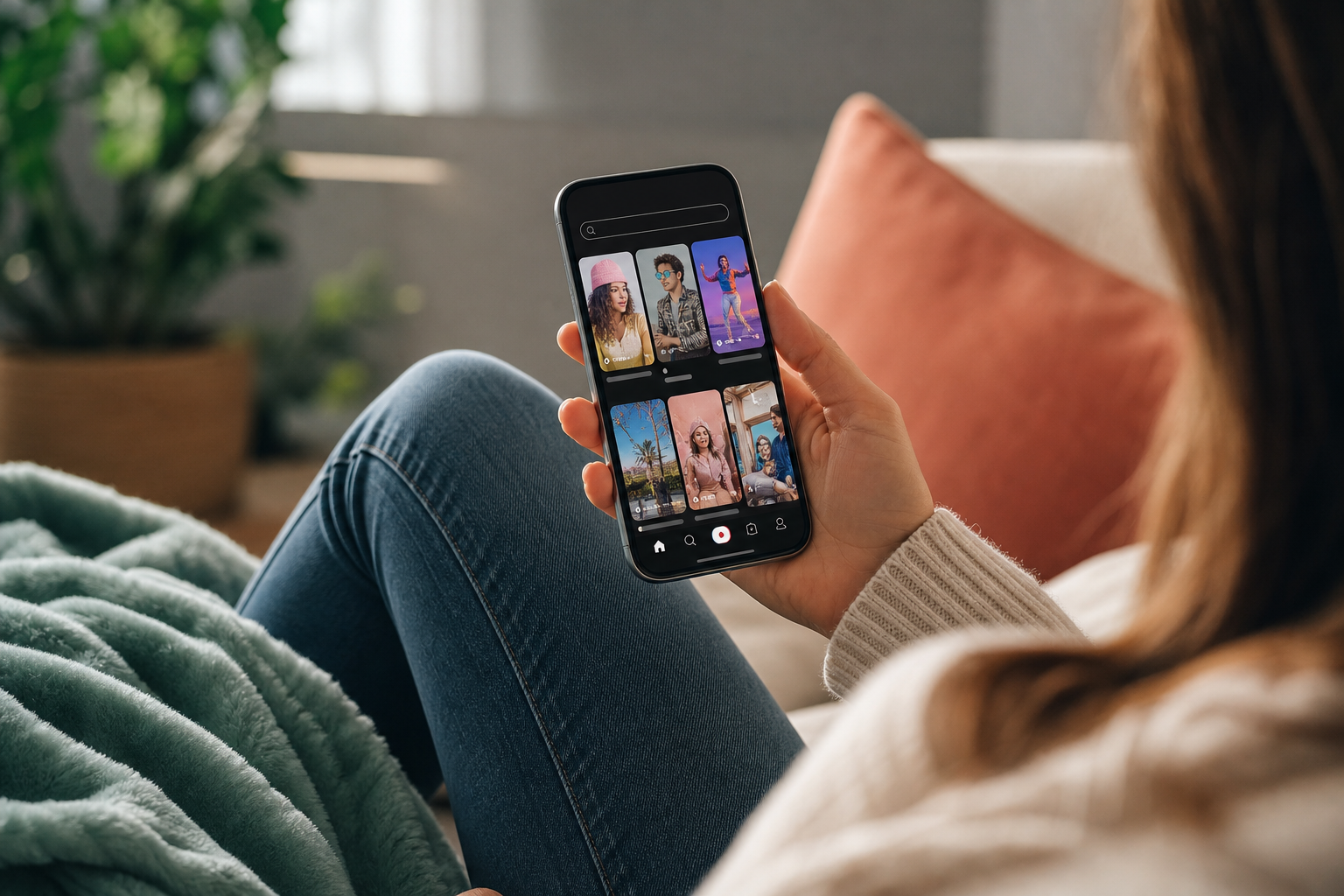 Step-by-step TikTok search walkthrough